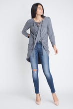 Load image into Gallery viewer, Women's Lace Up Wrap Long Sleeve Top
