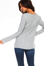 Load image into Gallery viewer, Women's Lace Up Long Sleeve Top
