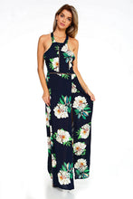 Load image into Gallery viewer, Women's Floral Sleeveless Slit Maxi Dress
