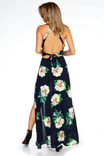 Load image into Gallery viewer, Women's Floral Sleeveless Slit Maxi Dress
