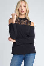 Load image into Gallery viewer, Women's Lace Cold Shoulder Top
