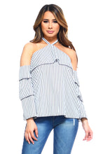 Load image into Gallery viewer, Women's Stripe Layer Halter Top
