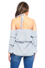 Load image into Gallery viewer, Women's Stripe Layer Halter Top

