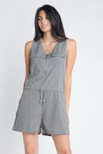 Load image into Gallery viewer, Women's Zip Front Sleeveless Romper
