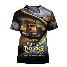 Load image into Gallery viewer, I Am A Trucker 3D All Over Printed Hoodie, T-shirt, Long sleeve T-shirt, Tank Top, Short, Zipper Hoodie No.77

