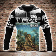 Load image into Gallery viewer, Fishing 3D All Over Printed Hoodie, T-shirt, Long sleeve T-shirt, Tank Top, Short, Zipper Hoodie No.81
