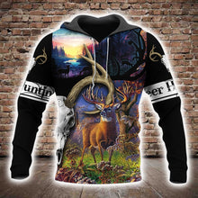 Load image into Gallery viewer, Deer Hunting 3D All Over Printed Hoodie, T-shirt, Long sleeve T-shirt, Tank Top, Short, Zipper Hoodie No.49
