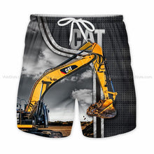 Load image into Gallery viewer, Cat Excavator 3D All Over Printed Hoodie , T-shirt, Long sleeve T-shirt, Tank Top, Short, Zipper Hoodie No.87
