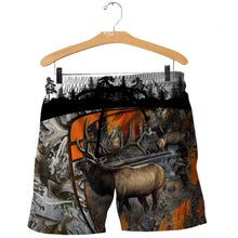 Load image into Gallery viewer, Amazing Elk Hunting 3D All Over Printed Hoodie, T-shirt, Long sleeve T-shirt, Tank Top, Short, Zipper Hoodie No.130
