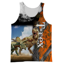 Load image into Gallery viewer, Dinosaur 3D All Over Printed Hoodie, T-shirt, Long sleeve T-shirt, Tank Top, Short, Zipper Hoodie No.37
