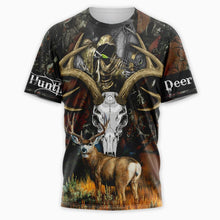 Load image into Gallery viewer, Deer Hunting 3D All Over Printed Hoodie, T-shirt, Long sleeve T-shirt, Tank Top, Short, Zipper Hoodie No.90
