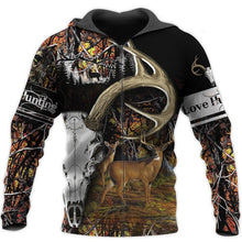 Load image into Gallery viewer, Deer Hunting Lava 3D All Over Printed Hoodie, T-shirt, Long sleeve T-shirt, Tank Top, Short, Zipper Hoodie No.97
