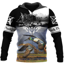Load image into Gallery viewer, Duck Hunting 3D All Over Printed Hoodie, T-shirt, Long sleeve T-shirt, Tank Top, Short, Zipper Hoodie No.134
