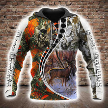 Load image into Gallery viewer, Deer Hunting 3D All Over Printed Hoodie, T-shirt, Long sleeve T-shirt, Tank Top, Short, Zipper Hoodie No.62
