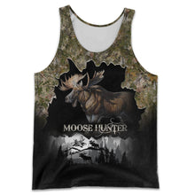 Load image into Gallery viewer, Moose Hunting 3D All Over Printed Hoodie, T-shirt, Long sleeve T-shirt, Tank Top, Short, Zipper Hoodie No.69
