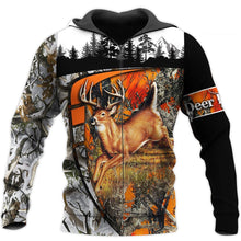 Load image into Gallery viewer, Deer Hunting 3D All Over Printed Hoodie, T-shirt, Long sleeve T-shirt, Tank Top, Short, Zipper Hoodie No.126
