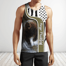 Load image into Gallery viewer, Bear Hunting 3D All Over Printed Hoodie, T-shirt, Long sleeve T-shirt, Tank Top, Short, Zipper Hoodie No.05
