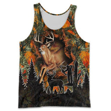 Load image into Gallery viewer, Deer Hunting Orange 3D All Over Printed Hoodie, T-shirt, Long sleeve T-shirt, Tank Top, Short, Zipper Hoodie No.98

