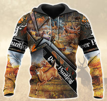 Load image into Gallery viewer, Deer Hunting 3D All Over Printed Hoodie, T-shirt, Long sleeve T-shirt, Tank Top, Short, Zipper Hoodie No.93
