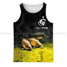Load image into Gallery viewer, Carp Fishing 3D All Over Printed Hoodie, T-shirt, Long sleeve T-shirt, Tank Top, Short, Zipper Hoodie No.122
