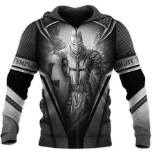 Load image into Gallery viewer, Brave Knight Templar 3D All Over Printed Hoodie, T-shirt, Long sleeve T-shirt, Tank Top, Short, Zipper Hoodie No.25
