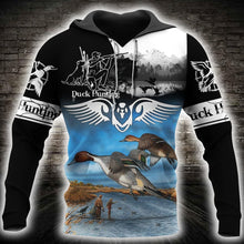 Load image into Gallery viewer, Duck Hunting 3D All Over Printed Hoodie, T-shirt, Long sleeve T-shirt, Tank Top, Short, Zipper Hoodie No.64
