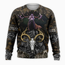 Load image into Gallery viewer, Deer Hunting 3D All Over Printed Hoodie, T-shirt, Long sleeve T-shirt, Tank Top, Short, Zipper Hoodie No.91
