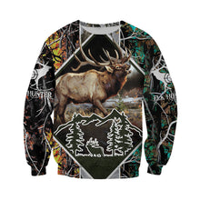 Load image into Gallery viewer, Elk Hunting 3D All Over Printed Hoodie, T-shirt, Long sleeve T-shirt, Tank Top, Short, Zipper Hoodie No.123
