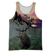 Load image into Gallery viewer, Elk Hunting 3D All Over Printed Hoodie, T-shirt, Long sleeve T-shirt, Tank Top, Short, Zipper Hoodie No.100
