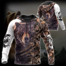 Load image into Gallery viewer, Bear Hunting 3D All Over Printed Hoodie, T-shirt, Long sleeve T-shirt, Tank Top, Short, Zipper Hoodie No.04
