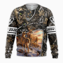 Load image into Gallery viewer, Deer Hunting 3D All Over Printed Hoodie, T-shirt, Long sleeve T-shirt, Tank Top, Short, Zipper Hoodie No.33

