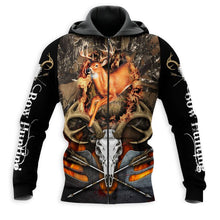 Load image into Gallery viewer, Bow Hunting 3D All Over Printed Hoodie, T-shirt, Long sleeve T-shirt, Tank Top, Short, Zipper Hoodie No.53
