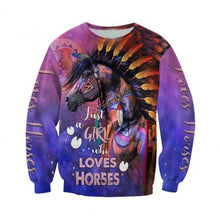 Load image into Gallery viewer, Horse 3D All Over Printed Hoodie, T-shirt, Long sleeve T-shirt, Tank Top, Short, Zipper Hoodie No.41
