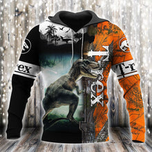 Load image into Gallery viewer, Dinosaur 3D All Over Printed Hoodie, T-shirt, Long sleeve T-shirt, Tank Top, Short, Zipper Hoodie No.17
