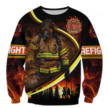 Load image into Gallery viewer, Firefighter 3D All Over Printed Hoodie , T-shirt, Long sleeve T-shirt, Tank Top, Short, Zipper Hoodie No.73
